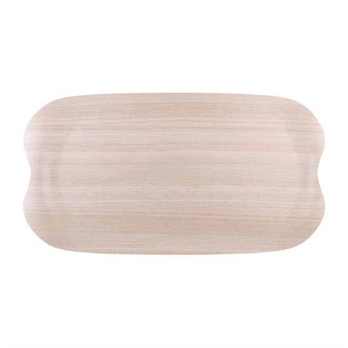 Plateau de service Roltex Wave 43x23cm bois clair veiné